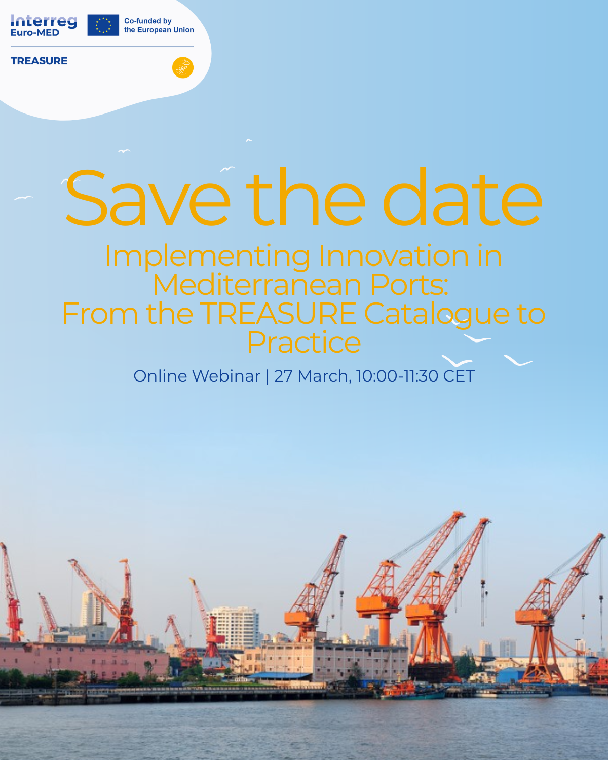 Second TREASURE Project Webinar – Implementing Innovation in Mediterranean Ports